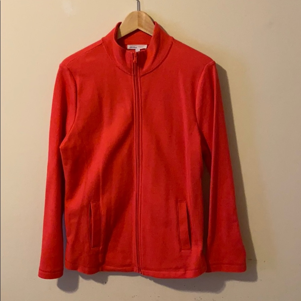 Talbots Coral zip front jacket